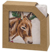 4 Set Christmas Farm Animals Resin Coasters - The Fox Decor
