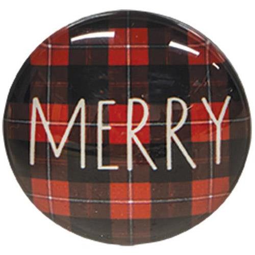 6 Set Buffalo Check Christmas Magnets - The Fox Decor