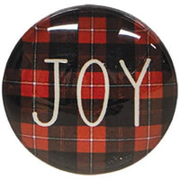 6 Set Buffalo Check Christmas Magnets - The Fox Decor
