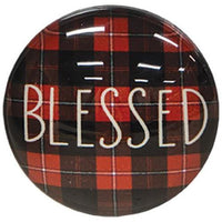 6 Set Buffalo Check Christmas Magnets - The Fox Decor