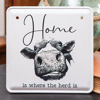 Thumbnail for Home is Where the Herd Is Metal Sign - The Fox Decor