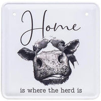 Thumbnail for Home is Where the Herd Is Metal Sign - The Fox Decor