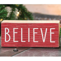 Believe Wooden Sign - The Fox Decor