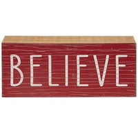 Believe Wooden Sign - The Fox Decor