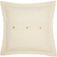 Ashmont Cotton Wreath Fabric Euro Sham Set of 2 26x26 - The Fox Decor
