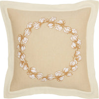 Ashmont Cotton Wreath Pillow 18x18 - The Fox Decor