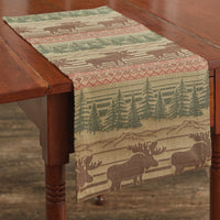 Moose Jacquard Table Runner 36