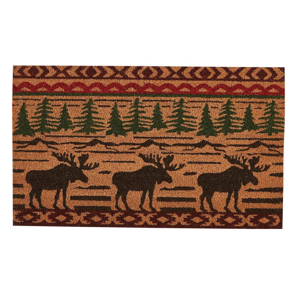 Moose Welcome Doormat  Park Designs