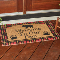 Thumbnail for Welcome To Our Den Doormat Park Designs