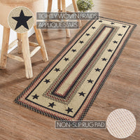 Thumbnail for Colonial Star Jute Braided Rug/Runner Rect with Rug Pad 22