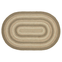 Thumbnail for Cobblestone Jute Rug Oval w/ Pad 48x72 - The Fox Decor