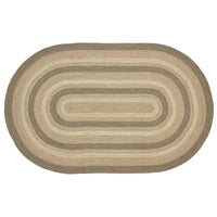 Cobblestone Jute Rug Oval w/ Pad 60x96 - The Fox Decor