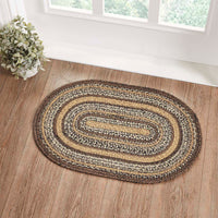 Espresso Jute Braided Rug Oval 20