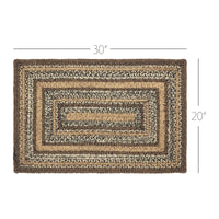 Thumbnail for Espresso Jute Braided Rug Rect 20