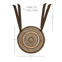 Thumbnail for Espresso Jute Braided Chair Pad VHC Brands - The Fox Decor