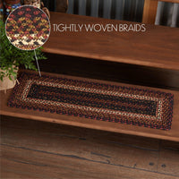 Beckham Jute Stair Tread Rect Latex 8.5x27 VHC Brands - The Fox Decor