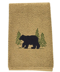 Thumbnail for Black Bear Terry Fingertip Towel Set of 2 - Park Designs