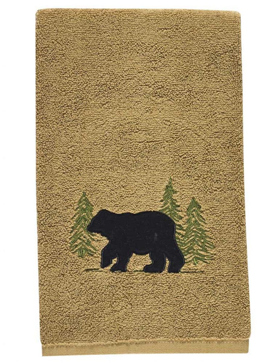 Black Bear Terry Hand Towel - Park Designs - The Fox Decor
