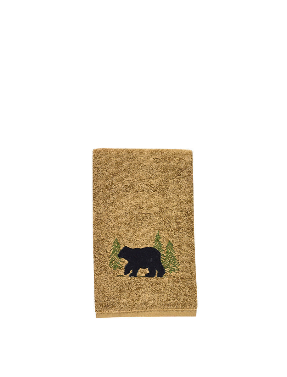 Black Bear Terry Hand Towel - Park Designs