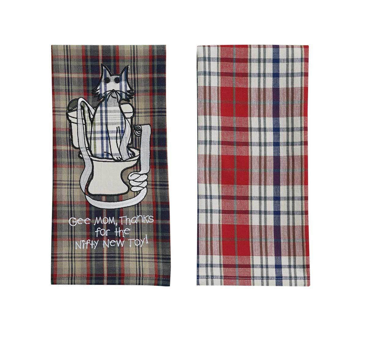 Nifty New Toy Embroidered Dishtowel Set of 4 - Park Designs - The Fox Decor