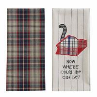 Thumbnail for Where'S The Cat Embroidered Dishtowel Set of 4 - Park Designs - The Fox Decor