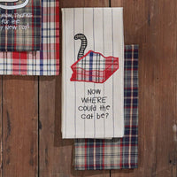 Thumbnail for Where'S The Cat Embroidered Dishtowel Set of 4 - Park Designs - The Fox Decor