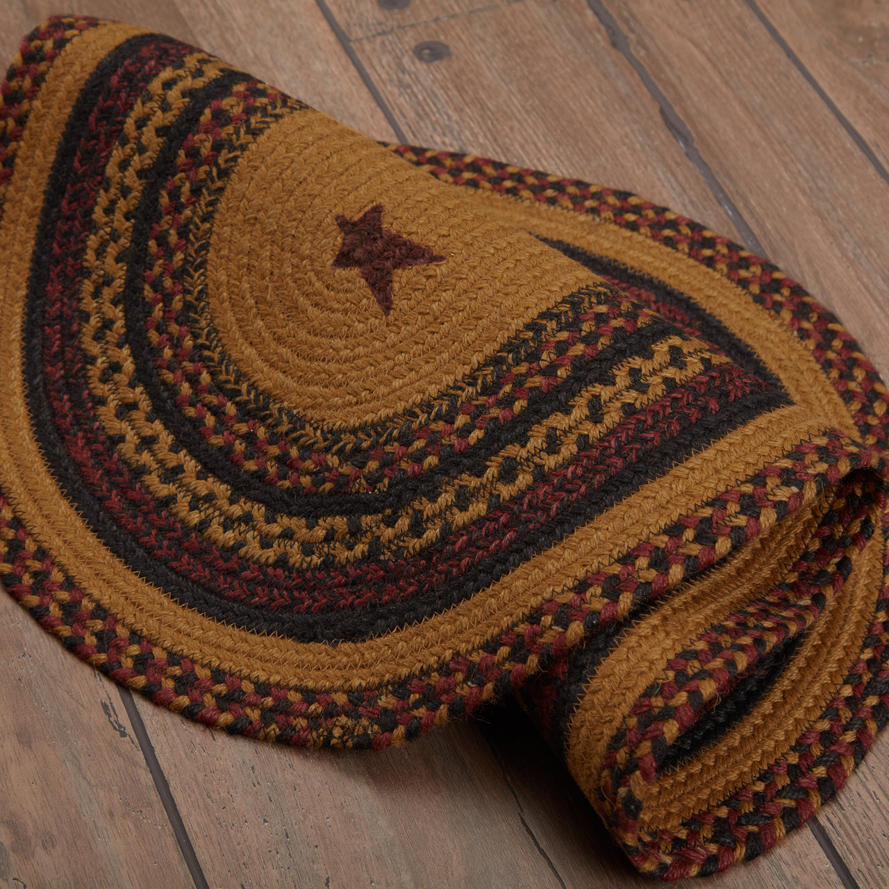 Heritage Farms Crow Jute Braided Rug Oval 20"x30" VHC Brands - The Fox Decor