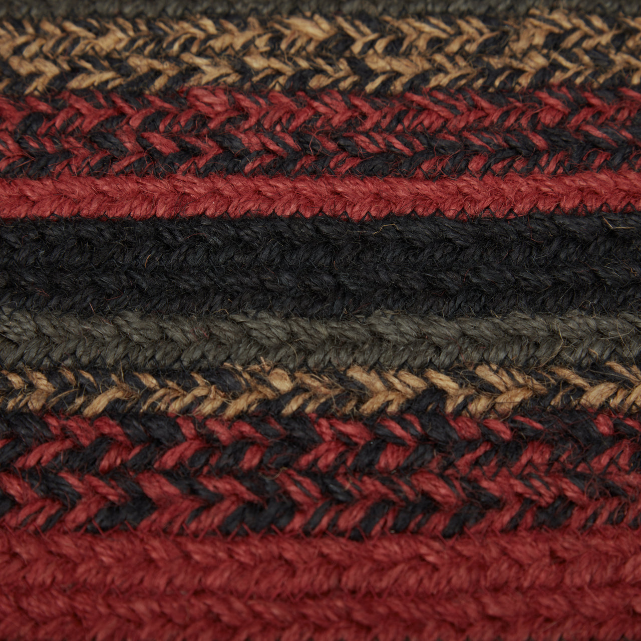 Cumberland Jute Braided Rug Oval 20"x30" with Rug Pad VHC Brands
