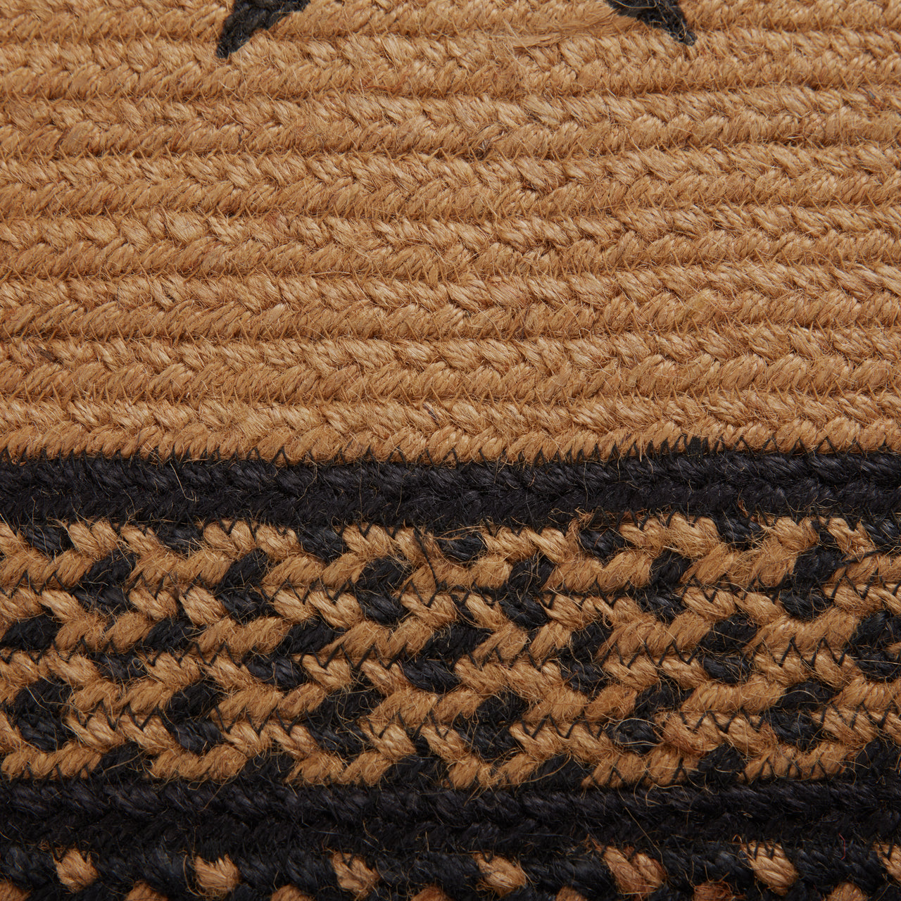 Farmhouse Jute Braided Rug Rect Stencil Stars 27"x48" with Rug Pad VHC Brands - The Fox Decor