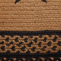 Farmhouse Jute Braided Rug Rect Stencil Stars 27