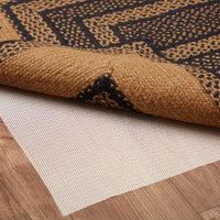 Thumbnail for Farmhouse Jute Braided Rug Rect Stencil Stars 3'x5' with Rug Pad VHC Brands
