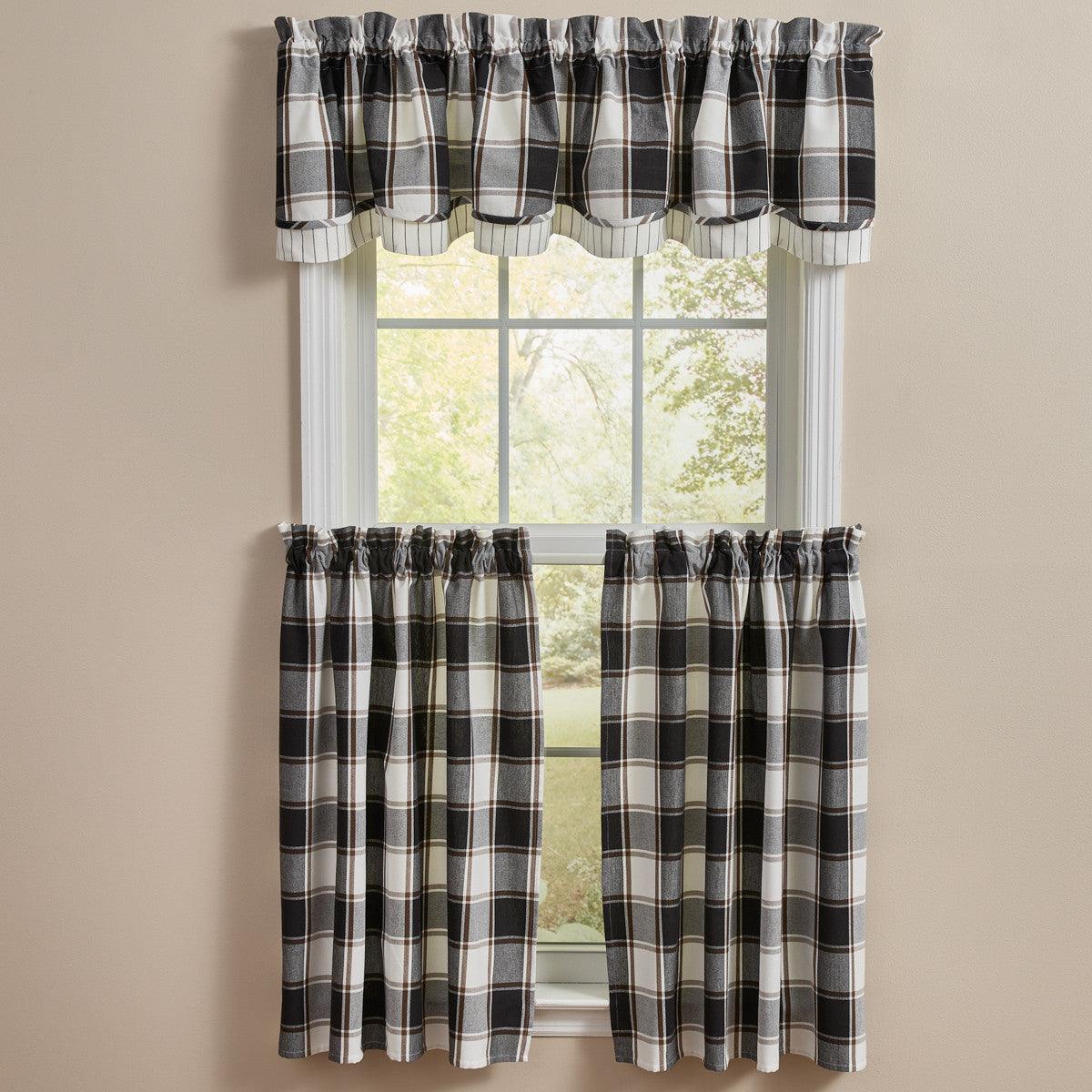 Hixon Lined Layered Valance Set of 2 - Park Designs