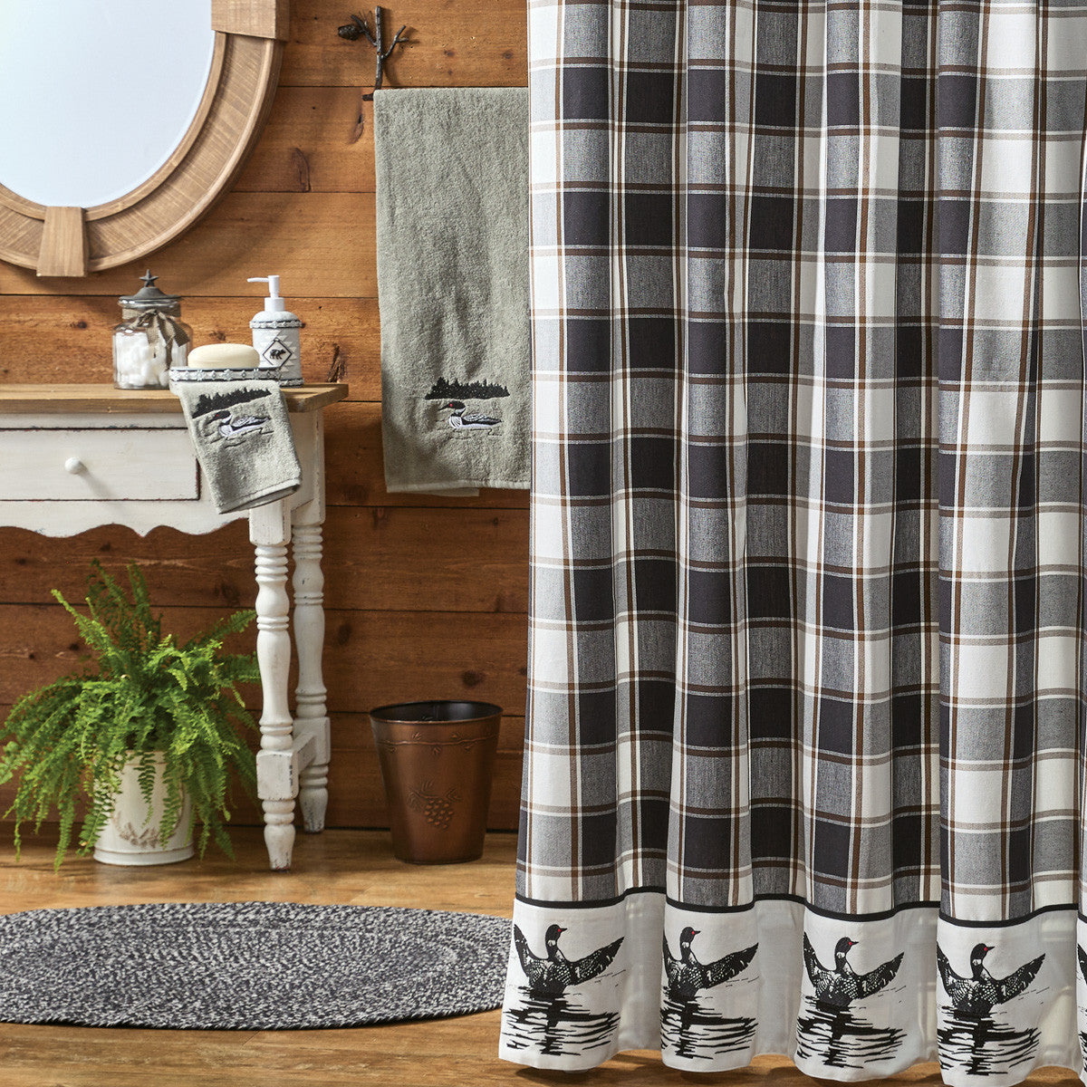 Hixon Loon Shower Curtain 72