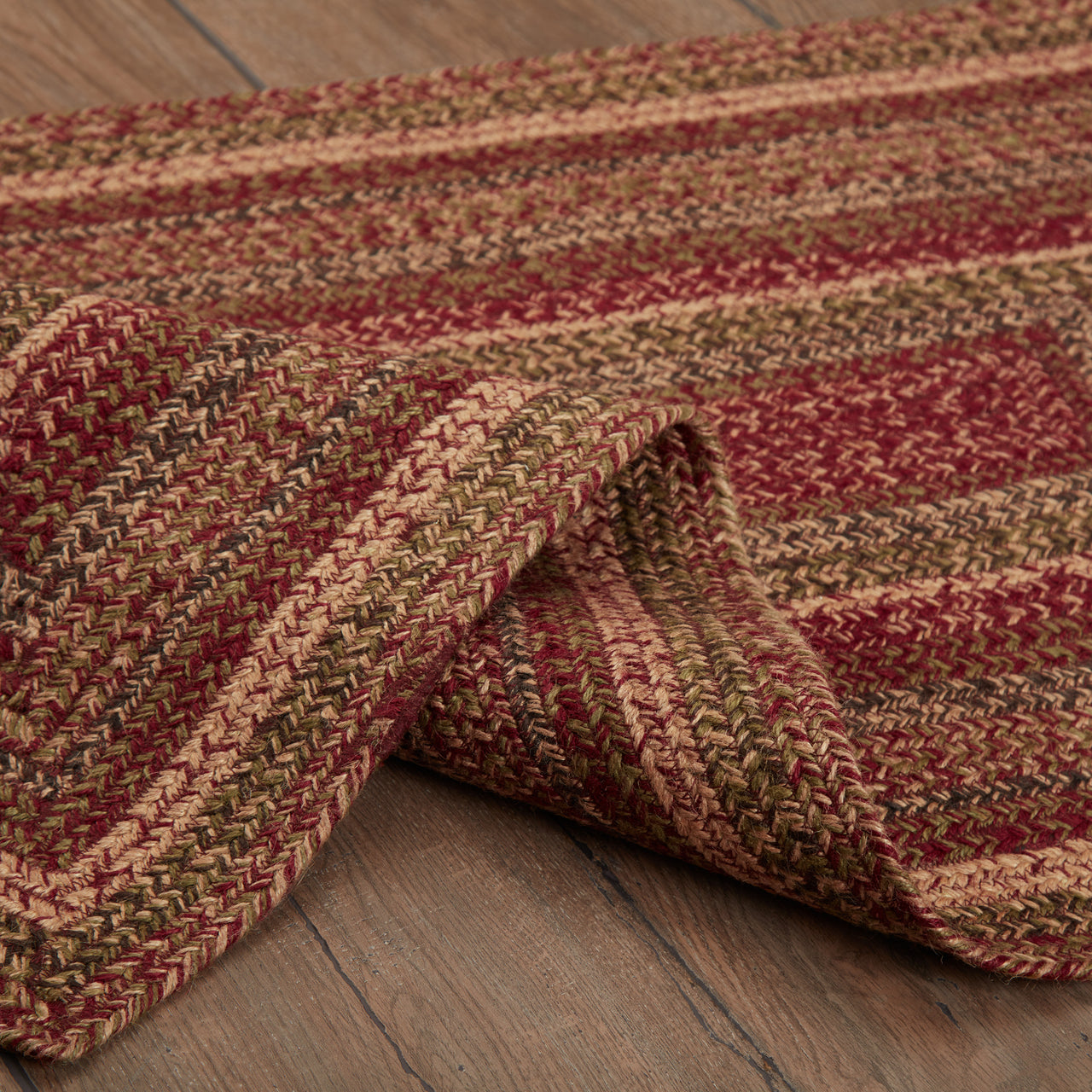Cider Mill Jute Braided Rug Rect 27"x48" with Rug Pad VHC Brands