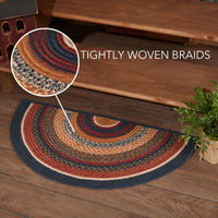 Thumbnail for Stratton Jute Braided Rug Half Circle 16.5