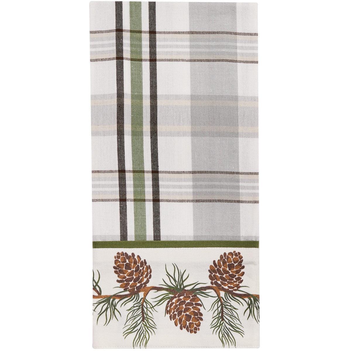 Ponderosa Pine Bordered Dishtowel Set of 6 - Park Designs - The Fox Decor