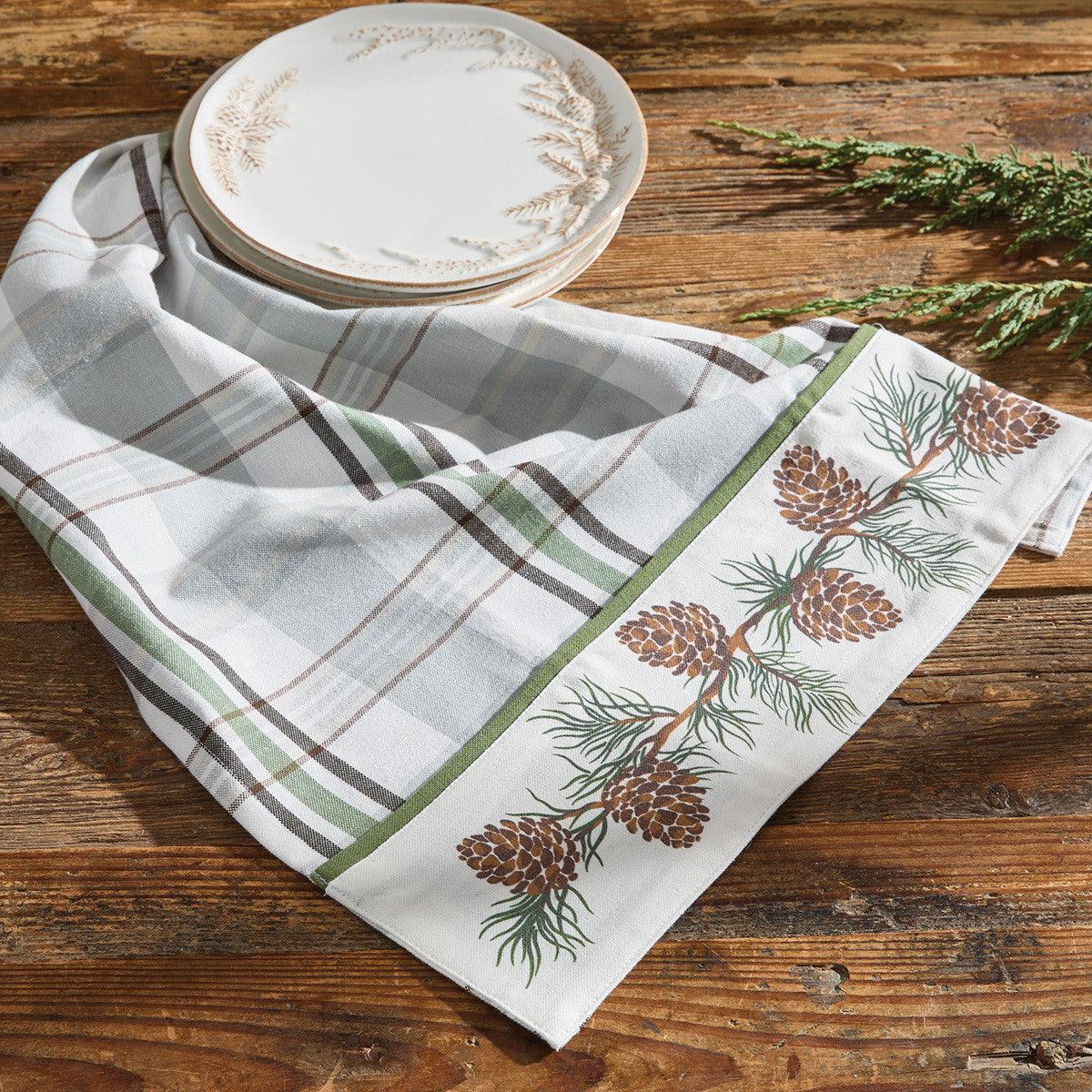 Ponderosa Pine Bordered Dishtowel Set of 6 - Park Designs