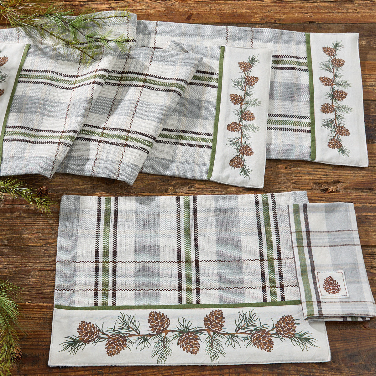 Ponderosa Pine Table Runner 54" L Set of 2 - Park Designs - The Fox Decor