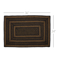 Thumbnail for Farmhouse Jute Braided Rug Rect 2'x3' VHC Brands