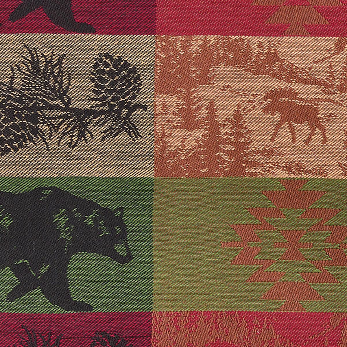 Pinecones And Trees Jacquard Placemat Set of 12 - Park Designs - The Fox Decor