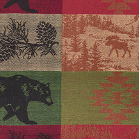 Thumbnail for Pinecones And Trees Jacquard Placemat Set of 12 - Park Designs - The Fox Decor