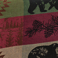 Pinecones And Trees Jacquard Table Runner 36