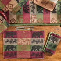 Pinecones And Trees Jacquard Table Runner 54