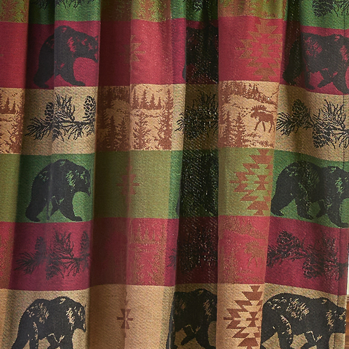 Pinecones And Trees Jacquard Tiers 24" L Set of 2 - Park Designs - The Fox Decor