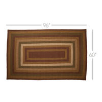 Thumbnail for Tea Cabin Jute Braided Rug Rect 5'x8' with Rug Pad VHC Brands