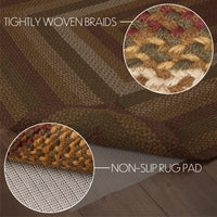 Thumbnail for Tea Cabin Jute Braided Rug Rect 5'x8' with Rug Pad VHC Brands