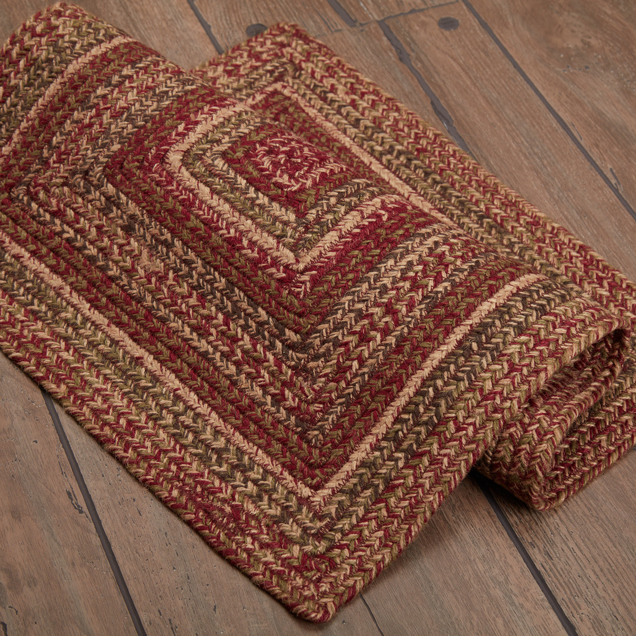 Cider Mill Jute Braided Rug Rect 20"x30"with Rug Pad VHC Brands