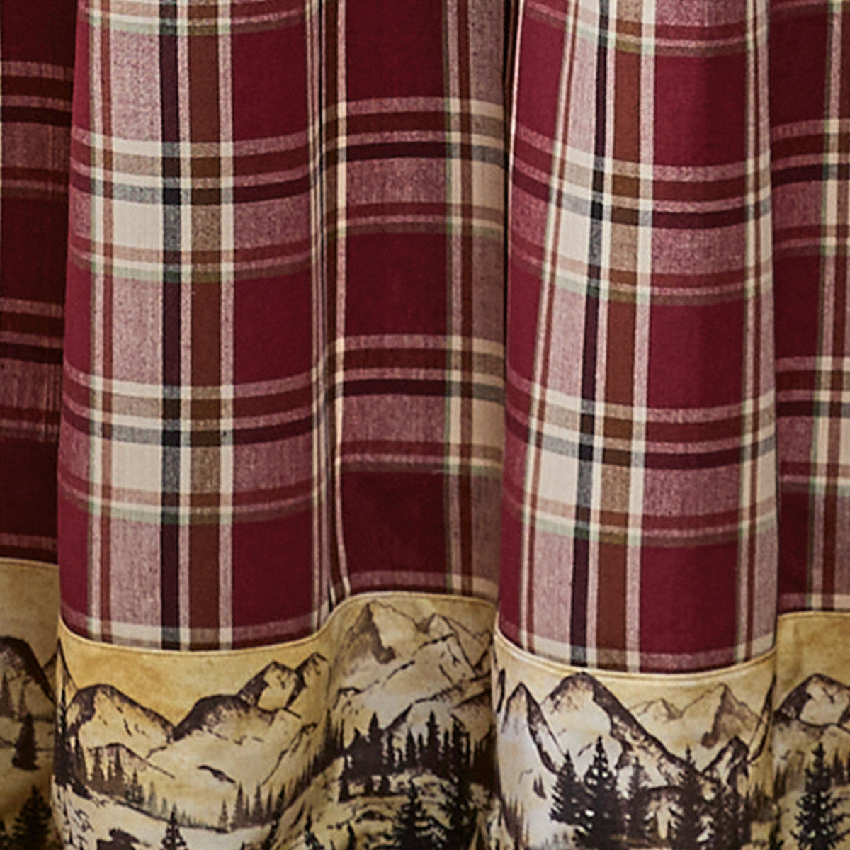 Culpepper Bordered Bordered Shower Curtain 72" X 72" Set of 2 - Park Designs - The Fox Decor