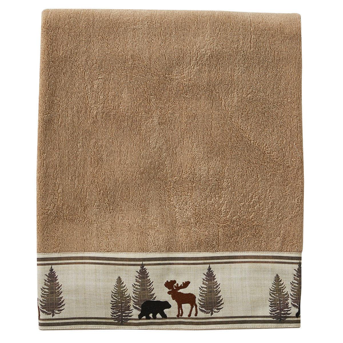 Black - Forest Bath Towel - Park Designs - The Fox Decor