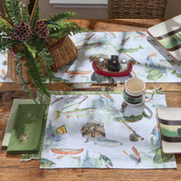 Fly Fishing Placemats - Set Of 12 Park Designs - The Fox Decor